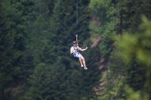 Am Drahtseil: Hirschgrund-Zipline Schiltach